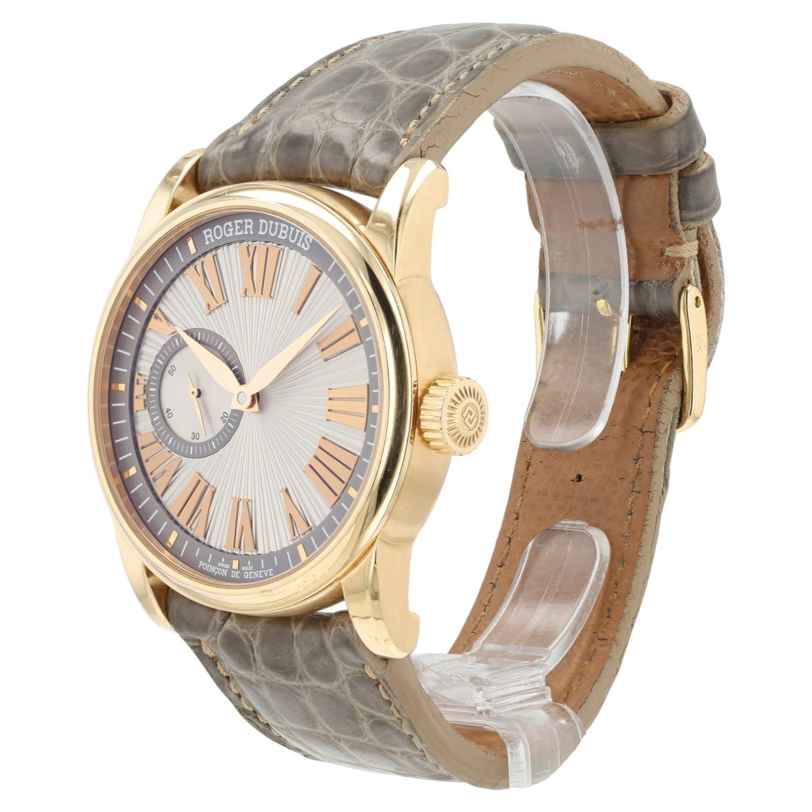 Roger Dubuis Hommage Silver Dial 18k Rose Gold 42mm Automatic Men’s Watch 87720