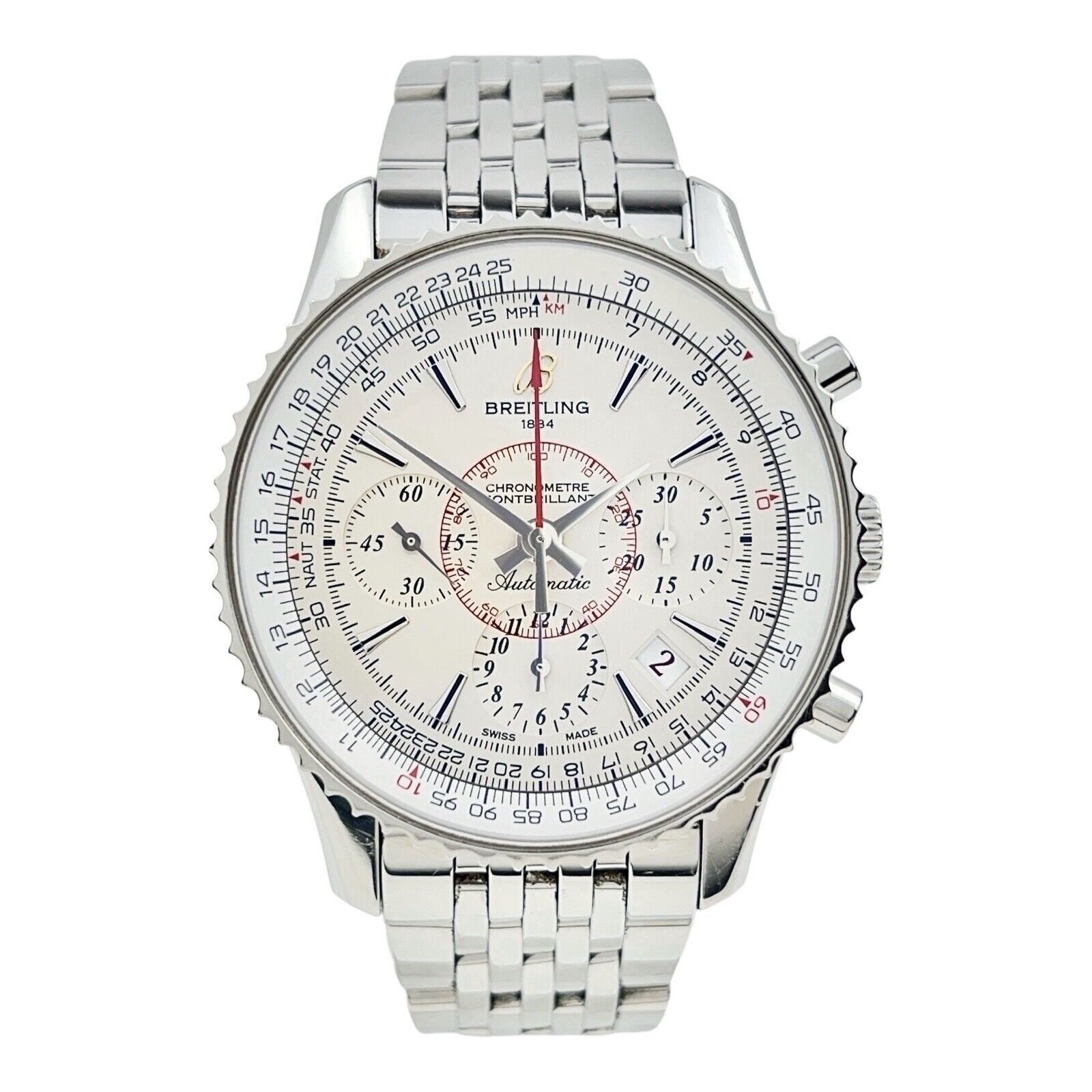 Breitling Montbrillant 40 Steel White Limited Edition AB0131