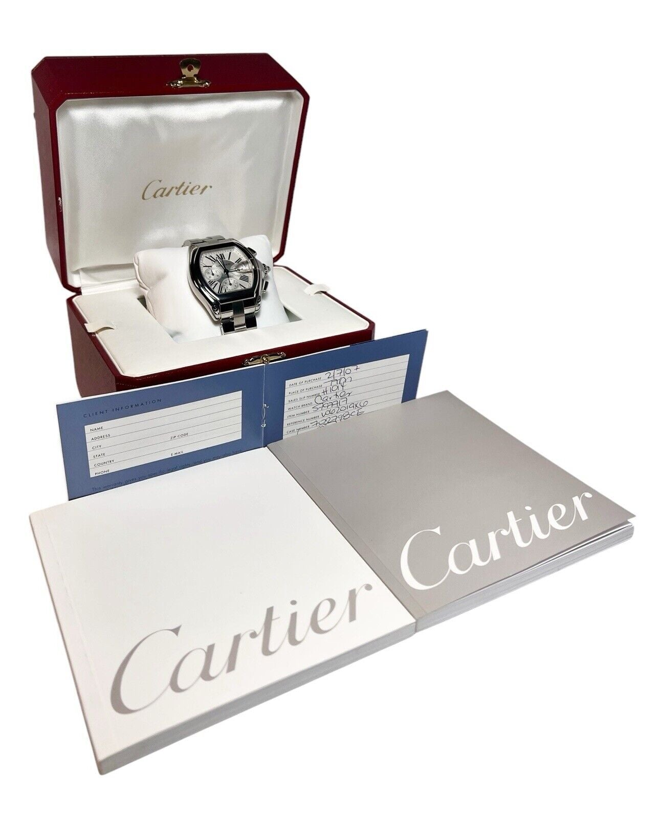 Cartier Roadster Stainless Steel Silver Color Dial 43mm Automatic Men’s W62019X6