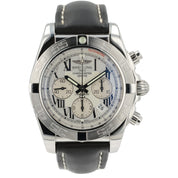 Breitling Chronomat Silver Dial Stainless Steel 44mm Automatic Mens Watch AB0110