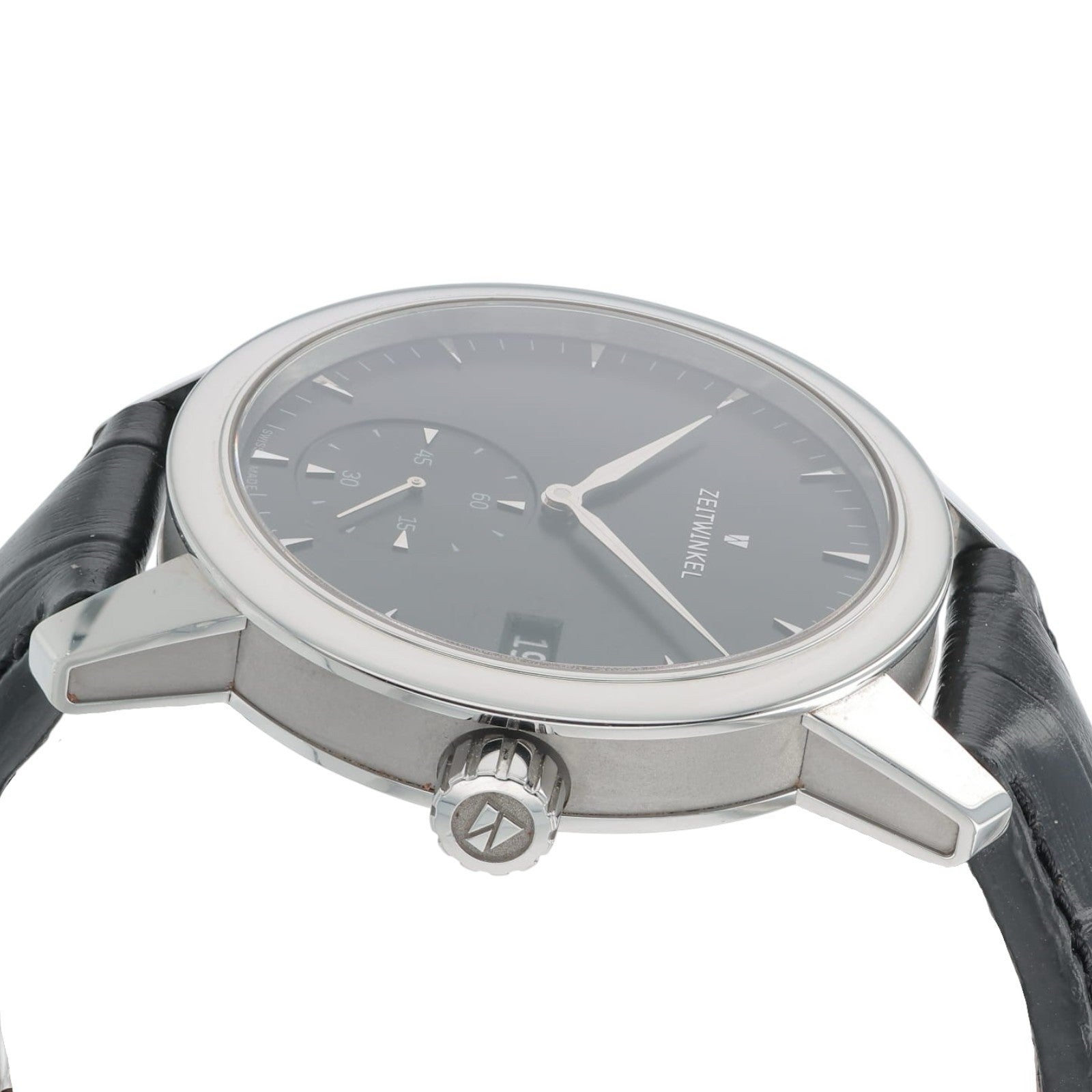 Zeitwinkel 188 Stainless Steel Black Dial 42mm Automatic Movement Men’s 183075