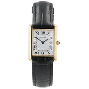 Cartier Tank Louis White Dial 18K Yellow Gold 23mm Quartz Unisex Watch 81052