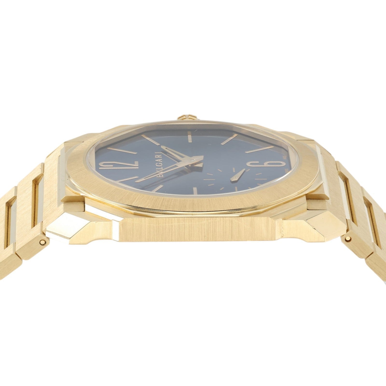 Bulgari Octo Finissimo Blue Dial 18k Yellow Gold 40mm Automatic Mens 103812