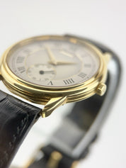 Piaget Gouverneur 18k Yellow Gold Silver Dial 34mm Manual Wind Men's Watch 15968