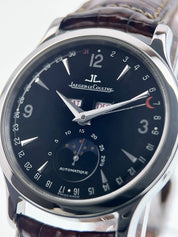 Jaeger LeCoultre Master Calendar Steel Black Dial 37mm Automatic 140.8.98.S