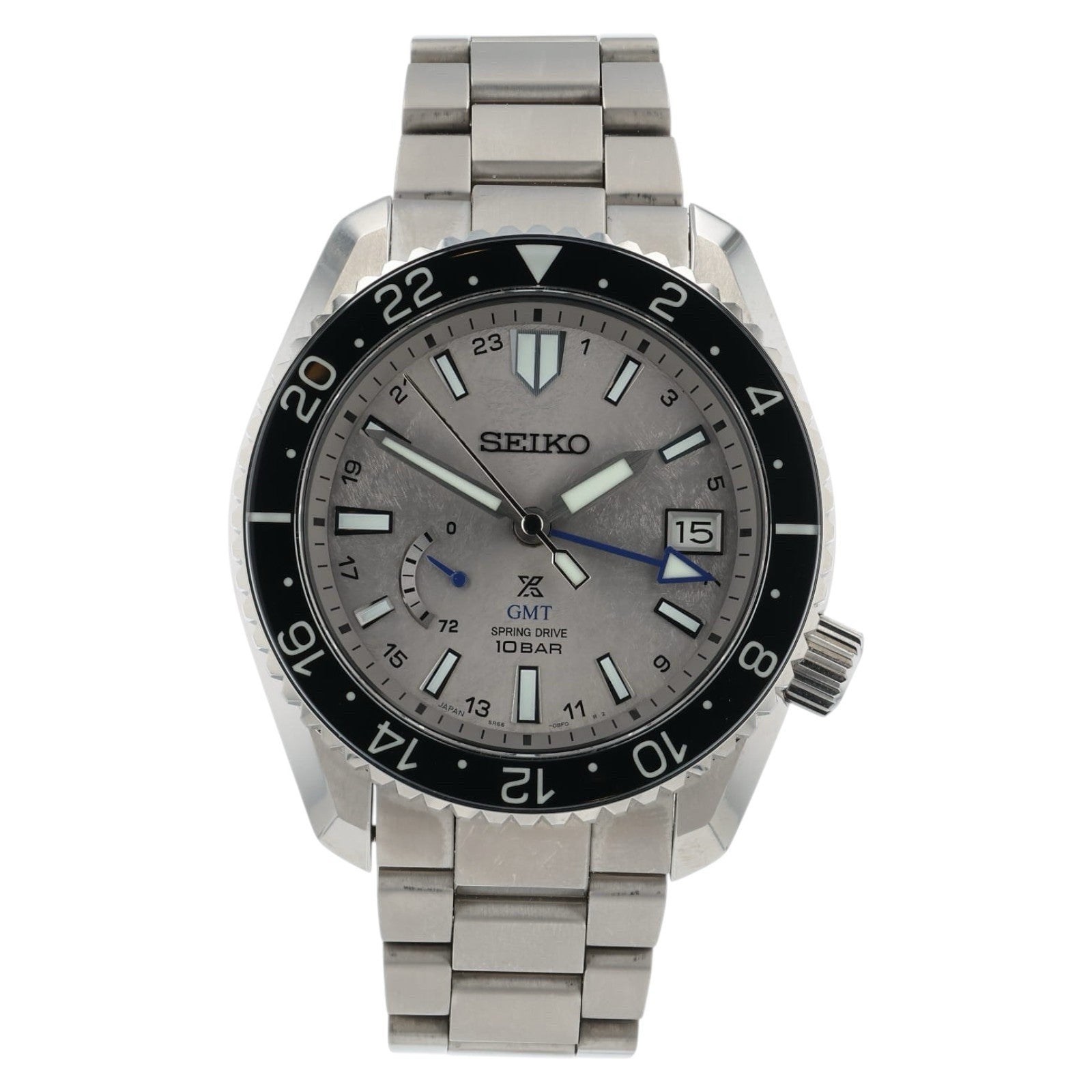 Seiko Prospex GMT Titanium Gray Dial 44mm Automatic Men’s Watch SNR051