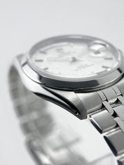 Tudor Prince Date Day Stainless 76200 Silver Linen Dial Automatic Men's Watch