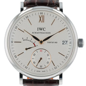 IWC Portofino Stainless Steel White Dial 45mm Manual Wind Men’s Watch IW510103