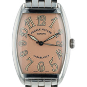Franck Muller Casablanca Steel Salmon Dial 32mm Automatic Mens Watch 2852 SC H