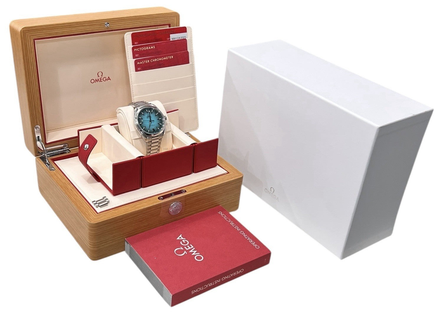 Omega Seamaster Steel Turquoise Dial 41mm Automatic Men’s 220.10.41.21.03.006