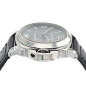 Panerai Luminor Black Dial Stainless Steel 44mm Manual Wind Mens Watch PAM0002