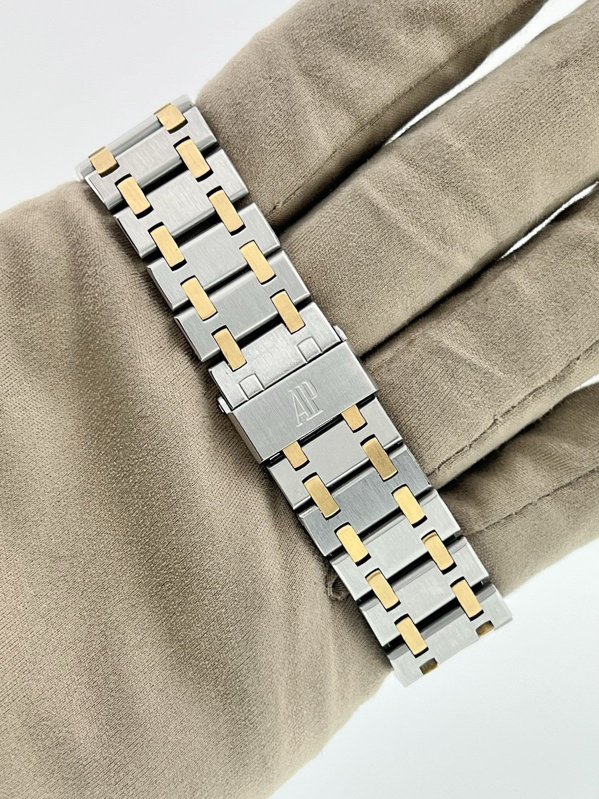 Audemars Piguet Gold & Steel Brown Dial 35mm Quartz Men’s Watch 56023SA