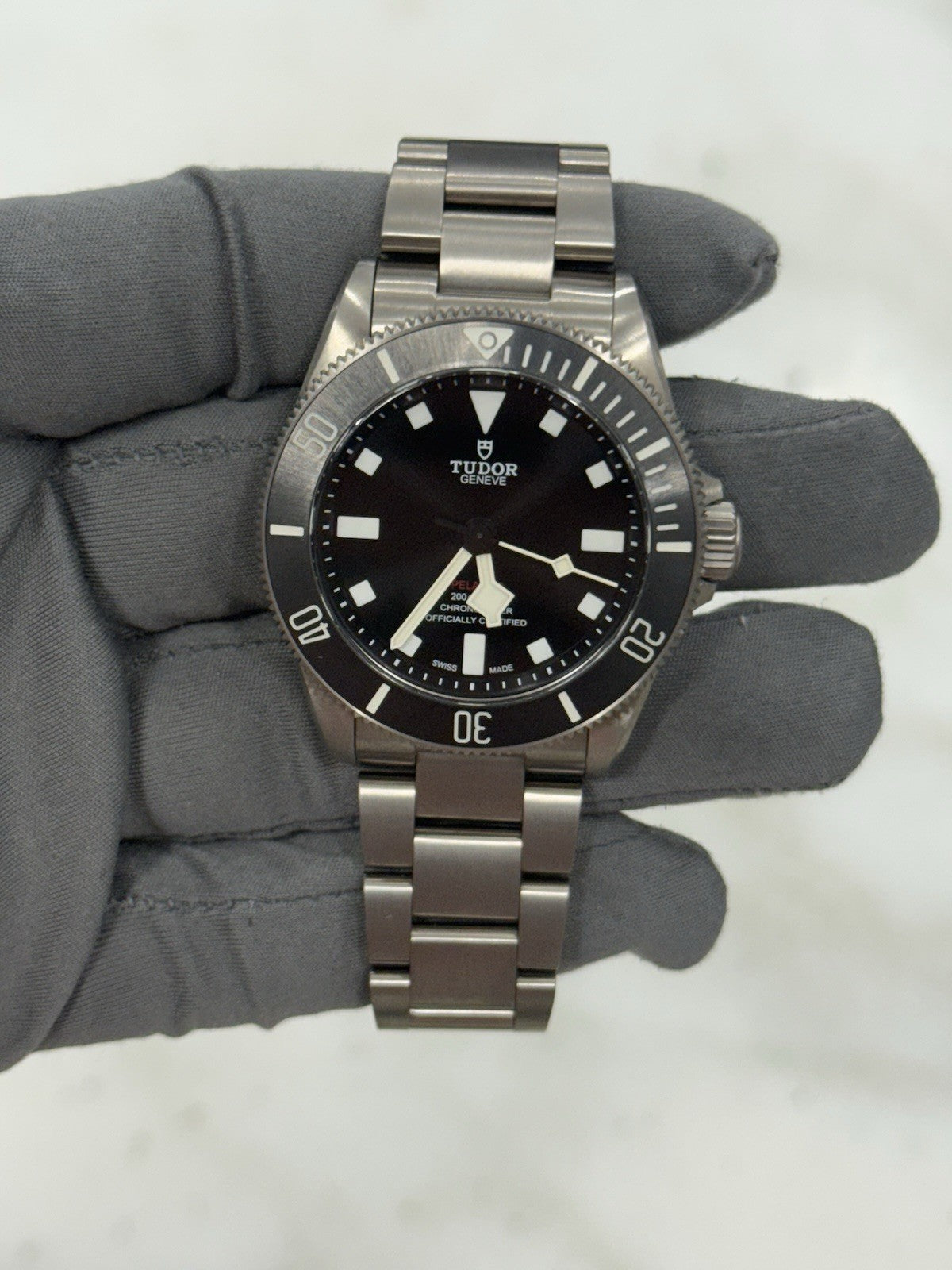 2024 Pelagos 39mm Titanium Automatic Black Men's Watch 25407N - Box/Papers
