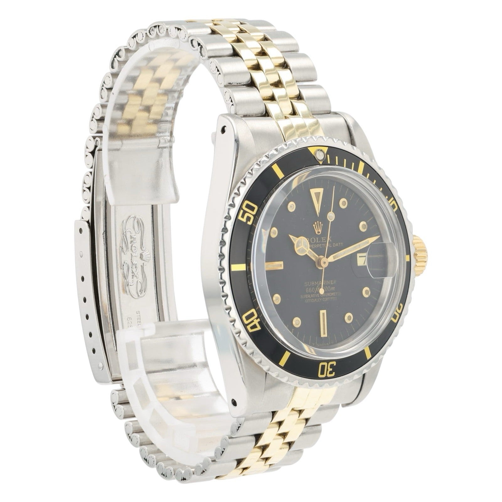 Rolex Submariner Black Dial 18k Yellow Gold & Steel 40mm Automatic Men’s 1680