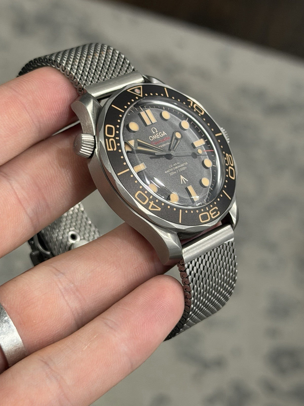 2022 Omega Seamaster NTTD James Bond No Time To Die Watch 210.90.42.20.01.001