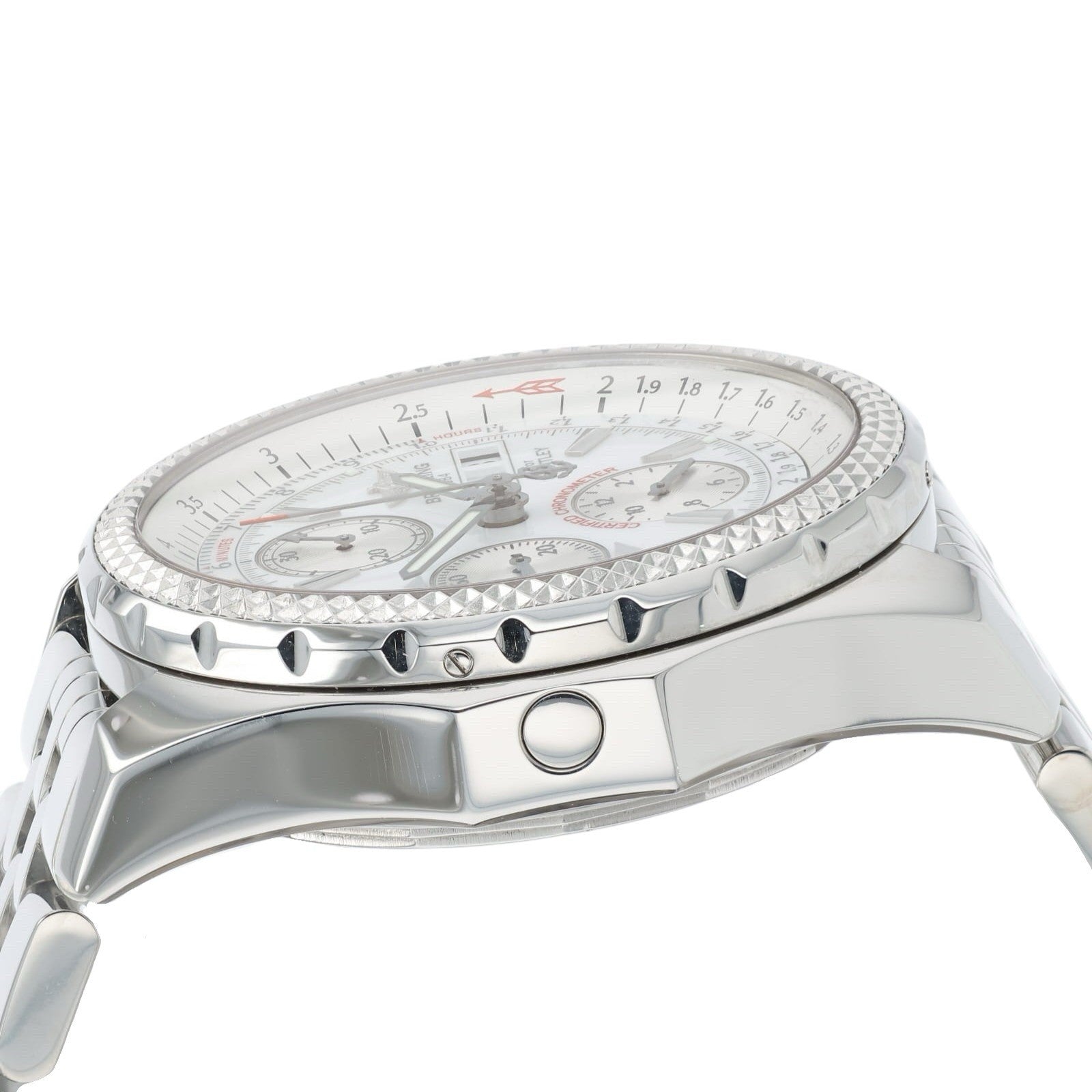 Breitling Bentley GT Stainless Steel White Dial 45mm Automatic Mens Watch A13362