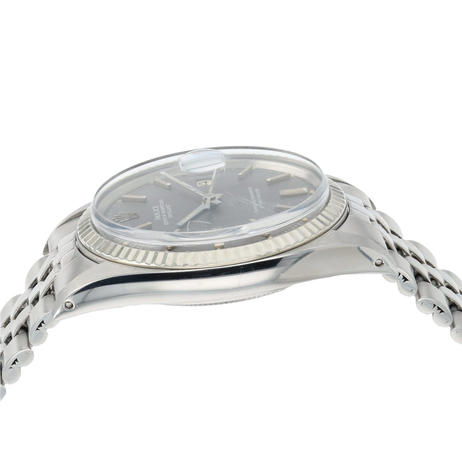 Rolex Datejust Grey Dial Stainless Steel 36mm Automatic Men’s Watch 1601