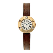Cartier Love Watch Quartz 23mm Silver 18k Rose Gold Factory Diamonds Watch Only