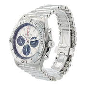 Breitling Chronomat Stainless Steel Silver Dial 42mm Automatic Mens Watch AB0134