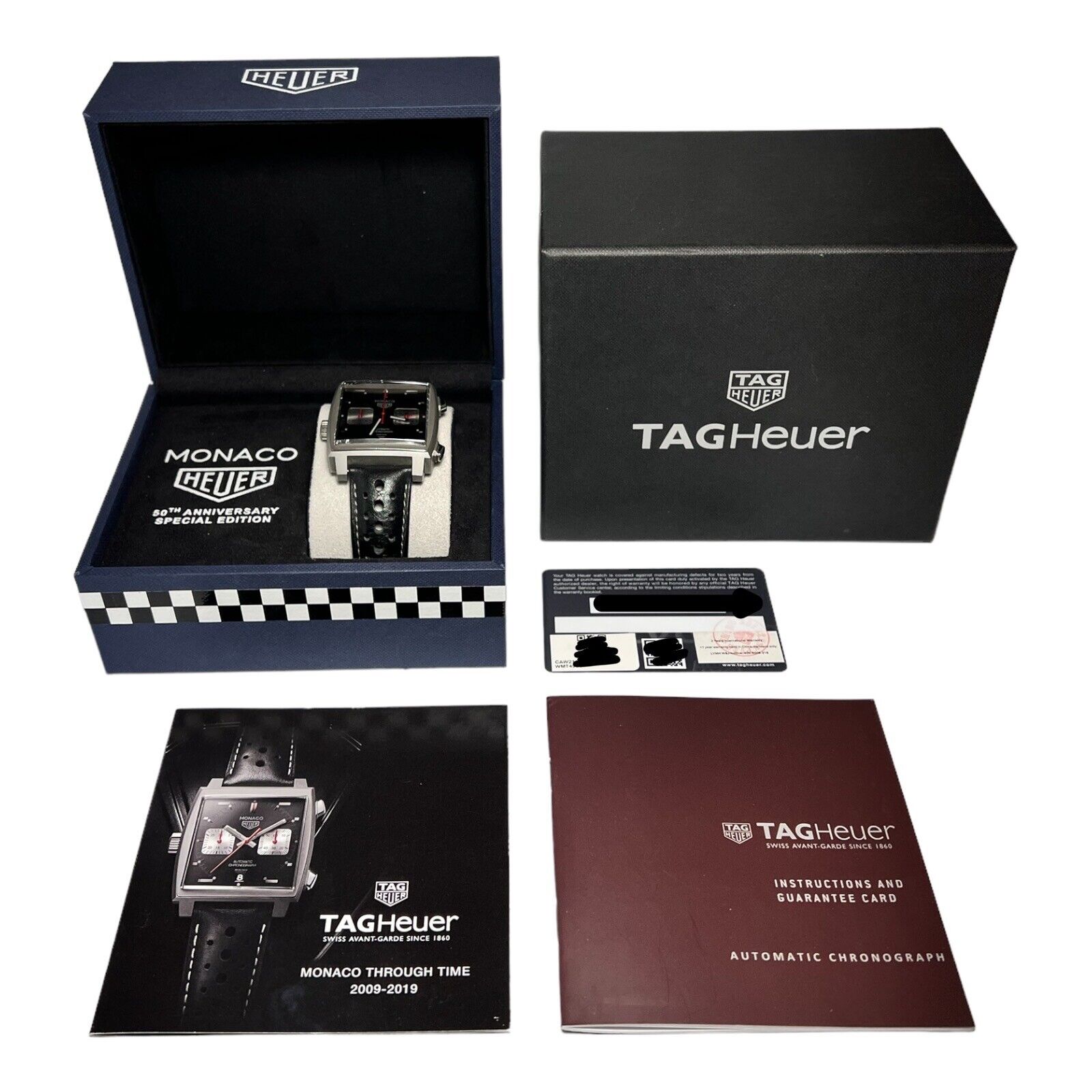 TAG HEUER Monaco Chronograph Watch CAW211Z.FC6470 50th Anniversary Limited Ed