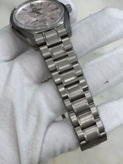 2023 Grand Seiko Heritage “Shunbun” Pink Dial Titanium 40mm Watch SBGA413