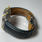 Breitling Two-Tone Blue Dial 39mm 81.950 Chronograph Automatic Date Watch - READ