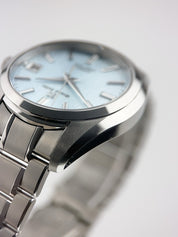 NEW 2025 Grand Seiko Titanium Ice Blue Dial 40mm Automatic Mens Watch SBGH349G