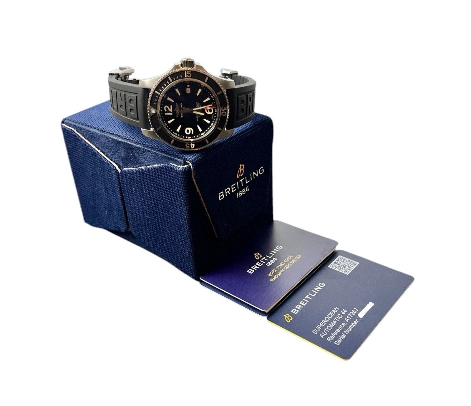 Breitling SuperOcean Black Dial Stainless Steel 44mm Automatic Mens Watch A1736