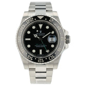 Rolex GMT Master II Black Dial Stainless Steel 40mm Automatic Mens 116710LN