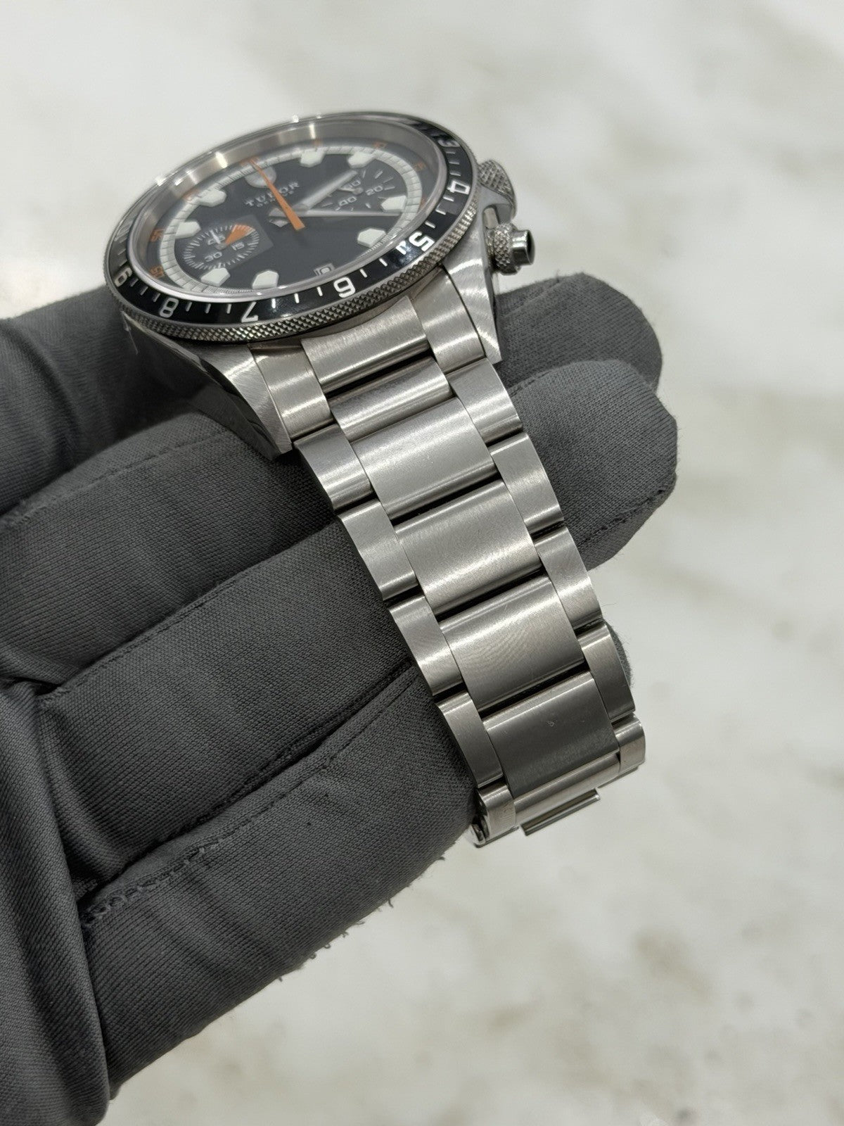Tudor Heritage Chronograph Auto 42mm Stainless Steel Mens Watch 70330N B&P