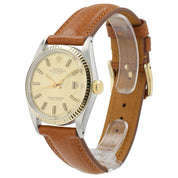 Rolex Datejust Gold Color Dial Steel & Gold Case 36mm Automatic Men Watch 1601
