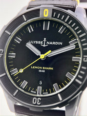 Ulysse Nardin Black 42mm Automatic Men’s Watch Lemon Shark 8163-175