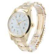Rolex Oyster Perpetual White Dial 14k Yellow Gold 34mm Automatic Mens Watch 1503