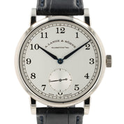 A Lange and Sohne 1815 White Dial 18k White Gold 38mm Manual Mens Watch 235.026