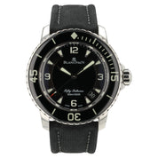 Blancpain Fifty Fathoms Black Dial Steel 45mm Automatic Mens Watch 5015-1130-52A