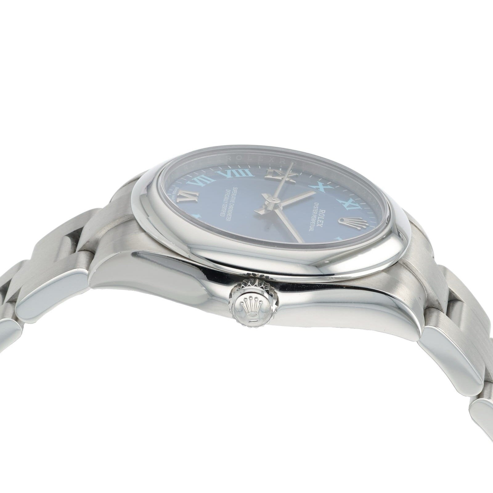 Rolex OP Blue Roman Blue Dial Stainless Steel 31mm Automatic Ladies Watch 177200