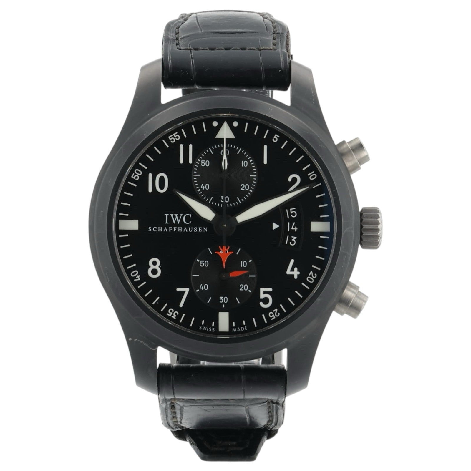 IWC Pilot Chronograph Top Gun Black Dial Ceramic 46mm Automatic Men’s IW388001