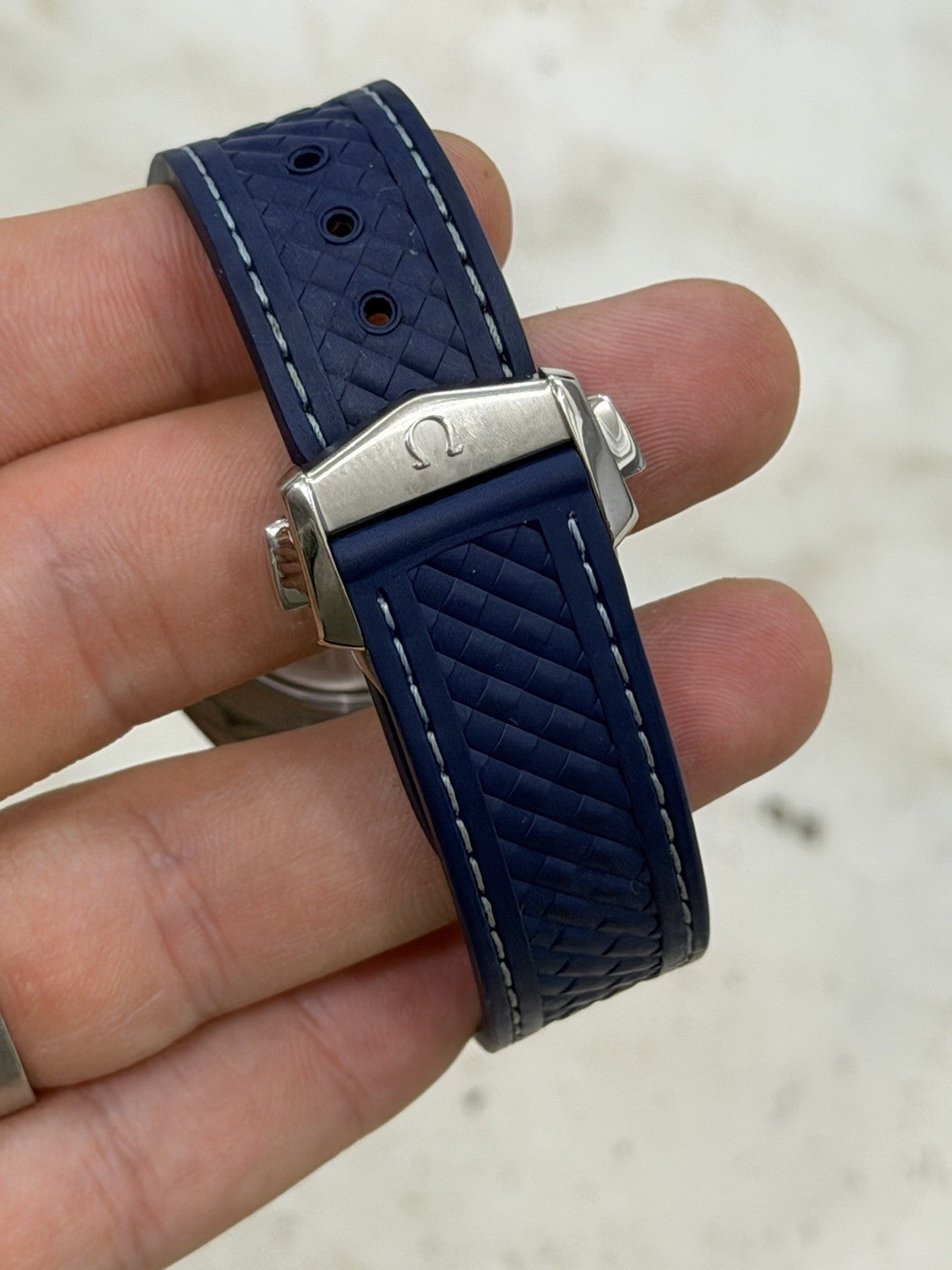 Omega Seamaster Aqua Terra Worldtimer Blue Dial GMT Watch 220.12.43.22.03.001