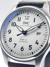IWC Pilot Mark XX Stainless Steel White Dial 40mm Automatic Mens Watch IW328208
