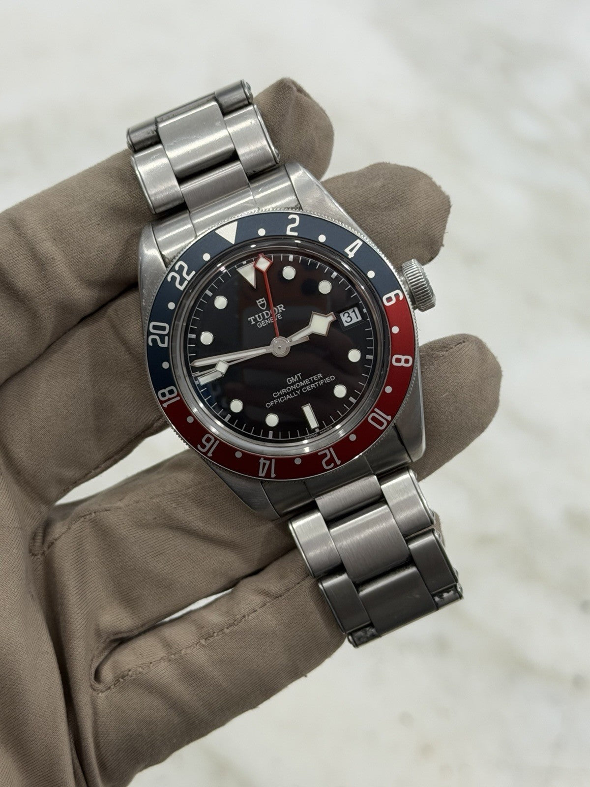 2019 Tudor Black Bay GMT Pepsi Black Dial Stainless Steel Men's Watch 79830RB