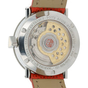 Alain Silberstein Stainless Steel White Dial 37.5mm Automatic Unisex Marine GMT