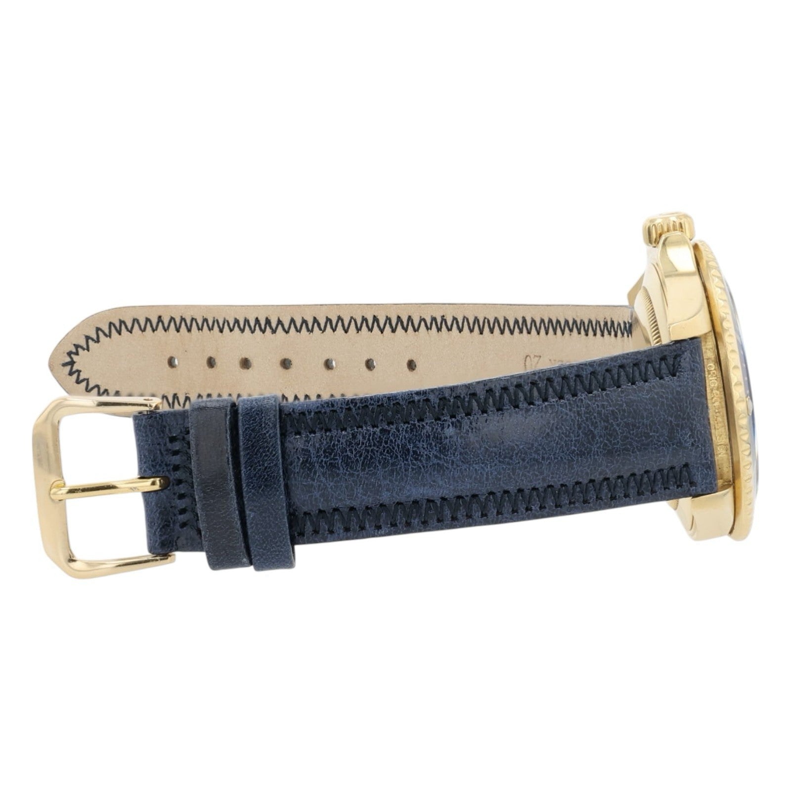 Rolex Submariner Blue Dial 18k Yellow Gold 40mm Automatic Mens Watch 16618
