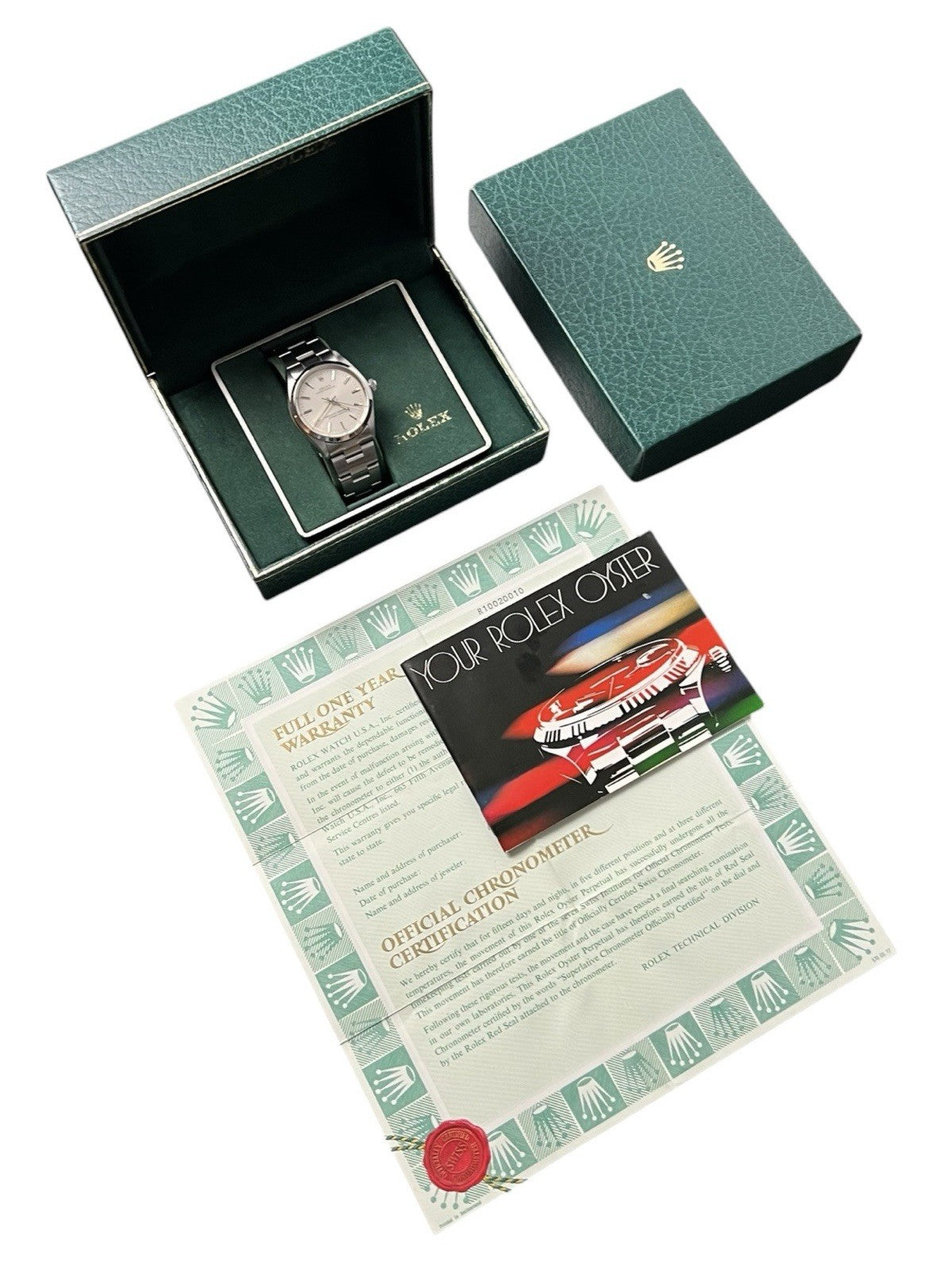 Rolex Oyster Perpetual Silver Dial Stainless Steel 34mm Automatic Men’s 1002