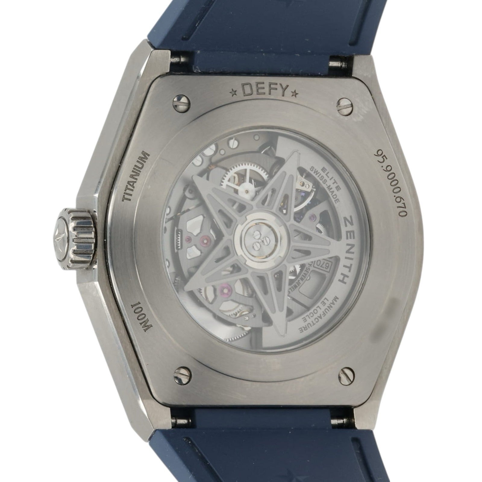 Zenith Defy Date Blue Dial Titanium 41mm Automatic Men’s Watch 95.9000.670
