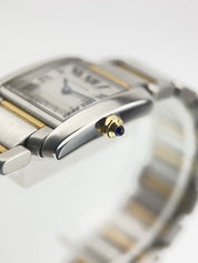 Cartier Tank Francaise 18K Yellow Gold Steel Quartz Ladies Watch W51007Q4