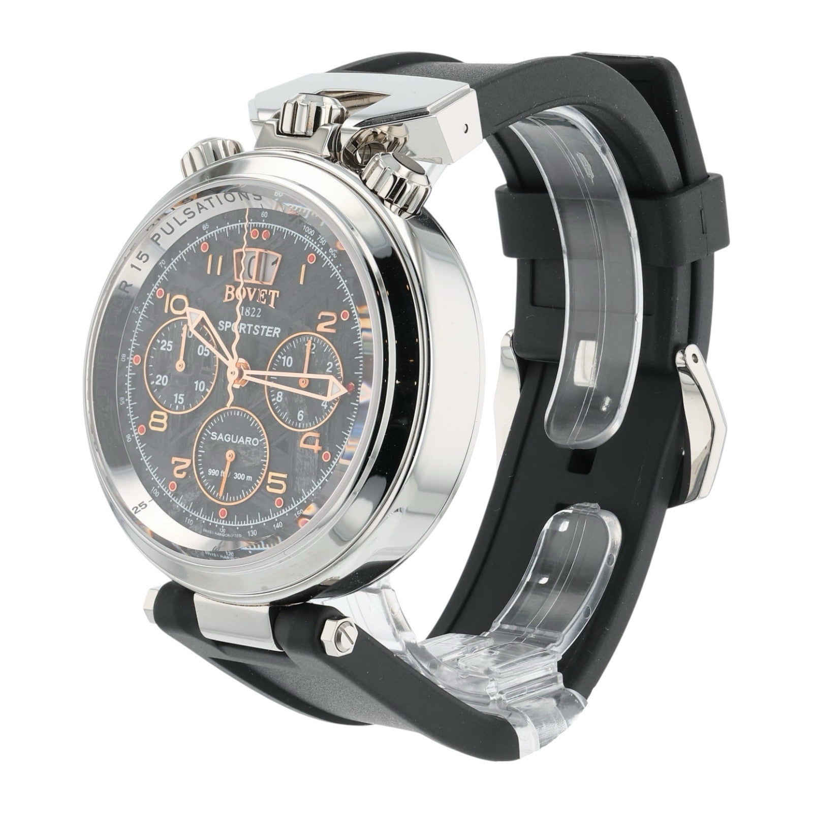 NEW 2025 Bovet Sportster Saguaro Steel Meteorite Dial 46mm Men's Watch SP0485
