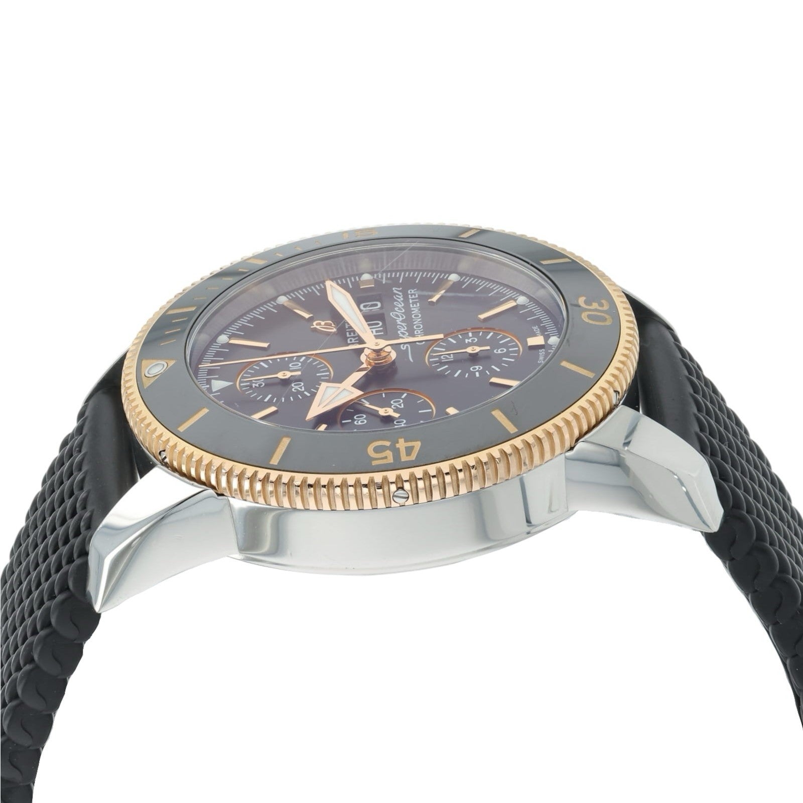 Breitling SuperOcean Heritage Black Dial Gold & Steel 44mm Auto Watch U13313