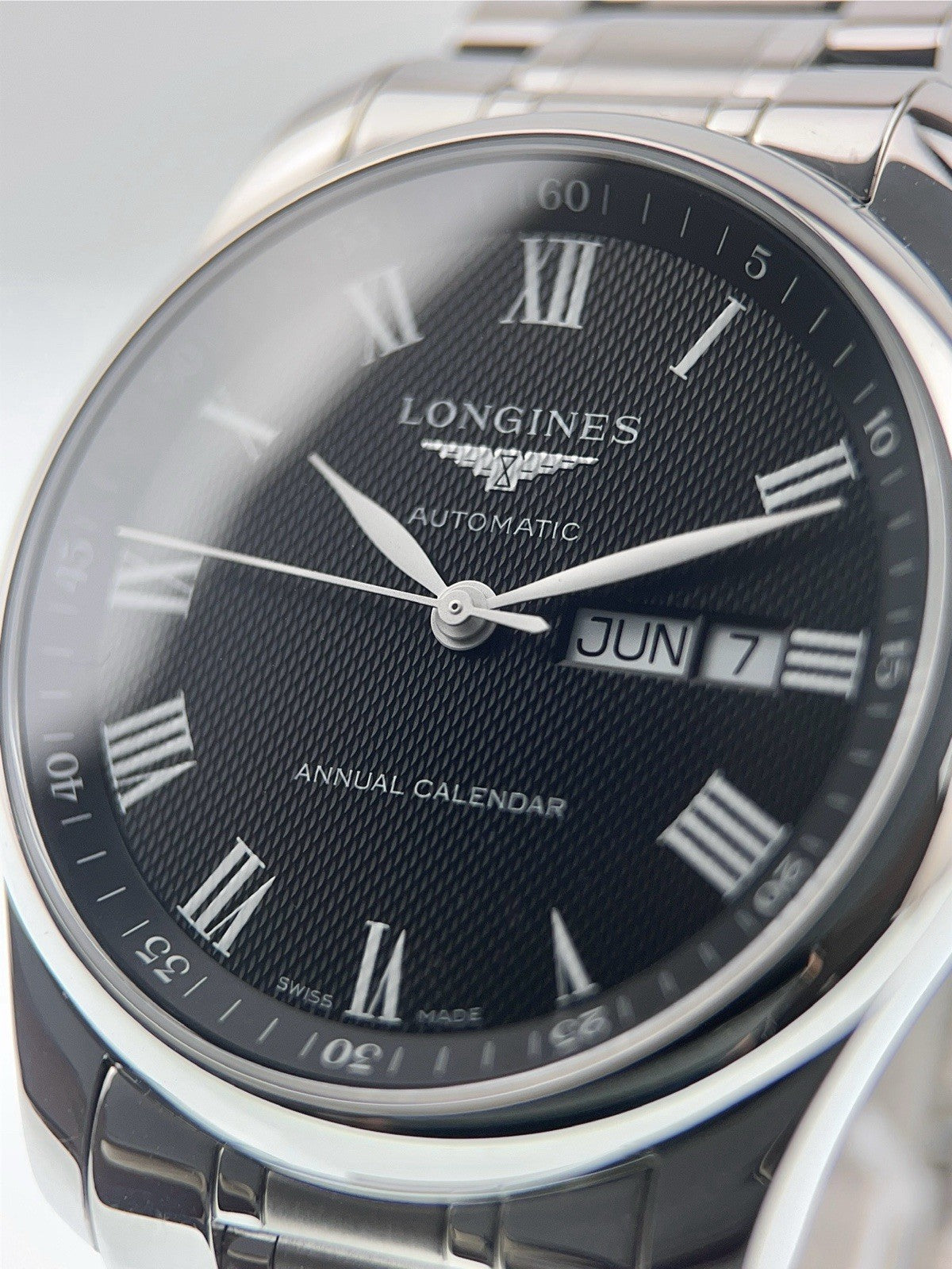 Longines Master Annual Calendar Steel Black Dial 40mm Automatic Mens L29104516