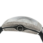 Franck Muller Vanguard Diamond Steel Silver Dial 44mm Automatic Mens V45