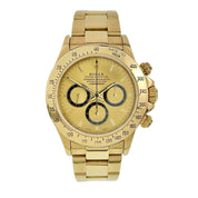 1991 Rolex Daytona 18k Yellow Gold 40mm Gold Tone Dial 40mm Automatic Mens 16528